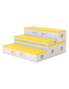 Nichiduta Garden Bancuta modulara multifunctionala Step Stool Yellow 123 x 122 x 62 cm