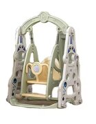 Nichiduta Garden Leagan bebelusi interiorexterior Astronaut Arcada Green cu baza stabila margini rotunjite inaltime reglabila bariera de protectie detasabila si jucarie muzicala