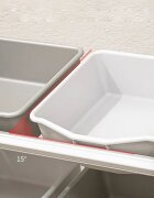 Nichiduta Garden Organizator pentru jucarii Butterfly Pink cu 3 nivele si 6 cutii depozitare margini rotunjite 77x66x32 cm