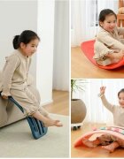 Nichiduta Garden Placa de echilibru pentru copii Light Pink design ergonomic margini rotunjite pad-uri non-slip dimensiune 80 x 30 cm