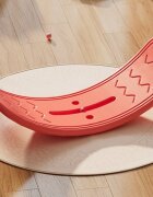 Nichiduta Garden Placa de echilibru pentru copii Red design ergonomic margini rotunjite pad-uri non-slip dimensiune 80 x 30 cm