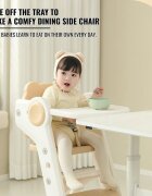 Nichiduta Garden Scaun de masa pentru copii Brown Bear utilizare multipla cu tavita reglabila si detasabila spatiu de depozitare dimesniune 87 x 45 x 56 cm