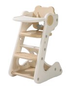 Nichiduta Garden Scaun de masa pentru copii Brown Bear utilizare multipla cu tavita reglabila si detasabila spatiu de depozitare dimesniune 87 x 45 x 56 cm