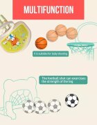 Nichiduta Garden Set de joaca 2 in 1 Basketball Green cu margini rotunjite inaltime reglabila si poarta fotbal