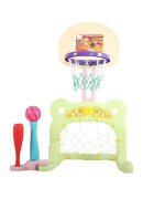 Nichiduta Garden Set de joaca 3 in 1 Sport Green cu Poarta fotbal Cos baschet cu inaltime reglabila 61x53x99 cm