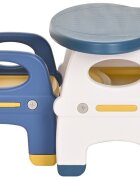 Nichiduta Garden Set masuta 82.5 x 52 x 48.5 cm si 2 scaunele ergonomice cu spatar si manere laterale pentru copii Yellow varsta 3-6 ani