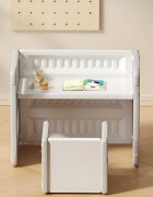 Nichiduta Garden Set mobilier pentru copii BrownWhite sistem modular compus din birou si 2 scaunele multifunctional ergonomic