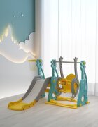Nichiduta Garden Spatiu de joaca Musical 3 in 1 cu leagan si tobogan cu trepte late manere si margini rotunjite