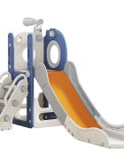 Nichiduta Garden Spatiu de joaca pentru copii Nickron 1 bluewhite cu tobogan balustrada de sustinere treptele late dimensiune 153 x 67 x 80 cm