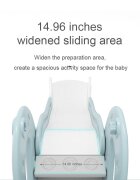 Nichiduta Garden Tobogan Cloud Light Blue 2 in 1 cu Margini rotunjite Trepte late anti-slip Inaltime reglabila Manere si Cos de baschet