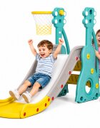 Nichiduta Garden Tobogan Musical 2 in 1 cu cos de baschet cu structura solida margini rotunjite trepte late si manere