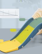 Nichiduta Garden Tobogan pentru copii Little Red Dragon design pliabil cu mini-cos de baschet prevazut cu scara manere de sustinere dimensiune 38 x 115 x 54 cm