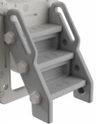 Nichiduta Garden Tobogan pentru copii Sky Bear Grey structura ergonomica cu mini-cos de baschet zona de observare cu telescop integrat scara si manere de sustinere dimensiune 155 x 87 x 69 cm