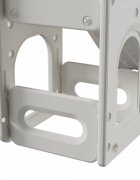 Nichiduta Garden Tobogan pentru copii Sky Bear Grey structura ergonomica cu mini-cos de baschet zona de observare cu telescop integrat scara si manere de sustinere dimensiune 155 x 87 x 69 cm