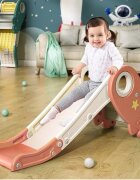 Nichiduta Garden Tobogan pliabil Rocket Star Orange pentru exterior sau interior cu margini rotunjite trepte late manere