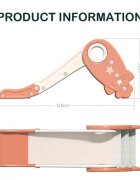 Nichiduta Garden Tobogan pliabil Rocket Star Orange pentru exterior sau interior cu margini rotunjite trepte late manere