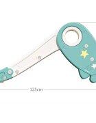 Nichiduta Garden Tobogan pliabil Rocket Star Verde pentru exterior sau interior cu margini rotunjite trepte late manere