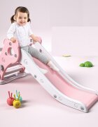 Nichiduta Garden Tobogan Ursulet Roz interiorexterior cu margini rotunjite trepte late protectii laterale inalte greutate maxim admisa 20 kg