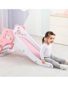 Nichiduta Garden Tobogan Ursulet Roz interiorexterior cu margini rotunjite trepte late protectii laterale inalte greutate maxim admisa 20 kg