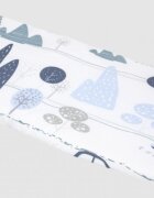 Nichiduta Husa de bumbac cu elastic pentru salteaua de landou Blue Retro Car