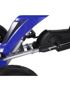 Nichiduta Kart cu pedale pentru copii Go Kart Extreme Blue structura metalica scaun ergonomic si reglabil in 2 pozitii roti EVA dimensiune 122 x 60 x 70 cm