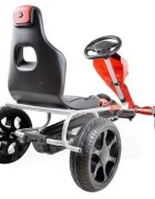 Nichiduta Kart cu pedale pentru copii Go Kart Extreme Red structura metalica scaun ergonomic si reglabil in 2 pozitii roti EVA dimensiune 122 x 60 x 70 cm