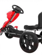Nichiduta Kart cu pedale pentru copii Go Kart Extreme Red structura metalica scaun ergonomic si reglabil in 2 pozitii roti EVA dimensiune 122 x 60 x 70 cm