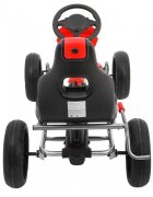 Nichiduta Kart cu pedale pentru copii Go Kart Extreme Red structura metalica scaun ergonomic si reglabil in 2 pozitii roti EVA dimensiune 122 x 60 x 70 cm