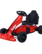 Nichiduta Kart electric pentru copii FiveBot Red 12V 70W cu 2 motoare 35W pornire la buton cu lumini sunete si muzica pedala unica pentru acceleratie si frana dimensiune 110 x 65 x 55 cm viteza intre 3-5 kmh