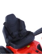 Nichiduta Kart electric pentru copii FiveBot Red 12V 70W cu 2 motoare 35W pornire la buton cu lumini sunete si muzica pedala unica pentru acceleratie si frana dimensiune 110 x 65 x 55 cm viteza intre 3-5 kmh