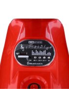 Nichiduta Kart electric pentru copii FiveBot Red 12V 70W cu 2 motoare 35W pornire la buton cu lumini sunete si muzica pedala unica pentru acceleratie si frana dimensiune 110 x 65 x 55 cm viteza intre 3-5 kmh