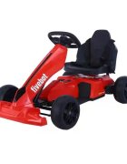 Nichiduta Kart electric pentru copii FiveBot Red 12V 70W cu 2 motoare 35W pornire la buton cu lumini sunete si muzica pedala unica pentru acceleratie si frana dimensiune 110 x 65 x 55 cm viteza intre 3-5 kmh