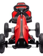 Nichiduta Kart electric pentru copii Go kart Sport Red structura metalica motor 45W acumulator 12V 7Ah cu roti din spuma EVA pornire la buton slow start scaun reglabil in 4 pozitii dimensiune 100 x 58 x 58.5cm