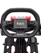 Nichiduta Kart electric pentru copii Go kart Sport Red structura metalica motor 45W acumulator 12V 7Ah cu roti din spuma EVA pornire la buton slow start scaun reglabil in 4 pozitii dimensiune 100 x 58 x 58.5cm