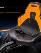 Nichiduta Kart electric pentru copii Go kart Sport Yellow structura metalica motor 45W acumulator 12V 7Ah cu roti din spuma EVA pornire la buton slow start scaun reglabil in 4 pozitii dimensiune 100 x 58 x 58.5cm