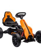 Nichiduta Kart electric pentru copii Go kart Sport Yellow structura metalica motor 45W acumulator 12V 7Ah cu roti din spuma EVA pornire la buton slow start scaun reglabil in 4 pozitii dimensiune 100 x 58 x 58.5cm
