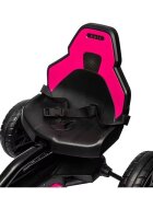 Nichiduta Kart electric pentru copii Speed Pink 12V 45W roti silenioase din spuma EVA structura metalica slow start pornire la buton pedala unica pentru acceleratiefrana scaun reglabil dimensiune 100 x 58 x 58.5 cm