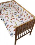 Nichiduta Lenjerie patut 120x60 cm cu 5 piese School Bus