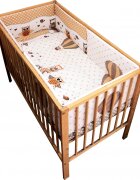 Nichiduta Lenjerie patut Bufnite cu 5 piese Bej