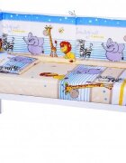 Nichiduta Lenjerie patut cu 4 piese Safari Blue