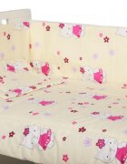Nichiduta Lenjerie patut cu 5 piese Kitty Crem