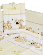 Nichiduta Lenjerie patut cu 5 piese Puppy Beige