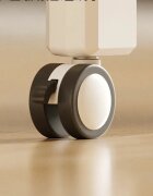 Nichiduta Masa de infasat pentru bebelusi Deluxe White cu Salteluta si Lavoar incluse suporturi laterale de depozitare design multifuncional inaltime reglabila 4 roti pivotante 360