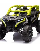 Nichiduta Masinuta electrica de teren pentru copii Can CN UTV Drive Green 12V cu telecomanda 2.4G2 motoare 38Wlumini LEDsuspensii spateroti late rezistentemargine de siguranta rabatabilasunete si muzicafunctie swing
