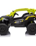 Nichiduta Masinuta electrica de teren pentru copii Can CN UTV Drive Green 12V cu telecomanda 2.4G2 motoare 38Wlumini LEDsuspensii spateroti late rezistentemargine de siguranta rabatabilasunete si muzicafunctie swing