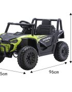 Nichiduta Masinuta electrica de teren pentru copii Off Road UTV Talon i-4WD Green cu telecomandaacumulator 12V2 motoarescaun din pielepornire la buton2 vitezeslow startsuspensiiusbmp3bluetooth