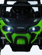 Nichiduta Masinuta electrica de teren pentru copii Off Road UTV Talon i-4WD Green cu telecomandaacumulator 12V2 motoarescaun din pielepornire la buton2 vitezeslow startsuspensiiusbmp3bluetooth
