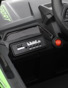 Nichiduta Masinuta electrica de teren pentru copii Off Road UTV Talon i-4WD Green cu telecomandaacumulator 12V2 motoarescaun din pielepornire la buton2 vitezeslow startsuspensiiusbmp3bluetooth