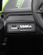 Nichiduta Masinuta electrica de teren pentru copii Off Road UTV Talon i-4WD Green cu telecomandaacumulator 12V2 motoarescaun din pielepornire la buton2 vitezeslow startsuspensiiusbmp3bluetooth