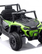 Nichiduta Masinuta electrica de teren pentru copii Off Road UTV Talon i-4WD Green cu telecomandaacumulator 12V2 motoarescaun din pielepornire la buton2 vitezeslow startsuspensiiusbmp3bluetooth